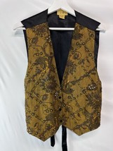 Dalin Women&#39;s Vintage Beaded Vest One Size Snap Intricate Bead Work Gorg... - $29.67