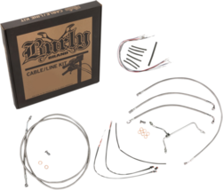 Burly Cable and Brake Line Kits 14in. Gorilla Bars Stainless Braid B30-1152 - $482.95