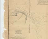 Bull&#39;s Bay Harbor of Refuge 1851 Sketch South Carolina US Coast Survey Map  - $148.50