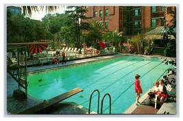 Poolside DeSoto Hotel Savannah Georgia GA UNP Chrome Postcard H19 - £2.10 GBP