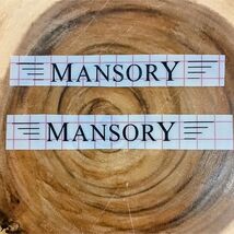 Mansory Vinyl Decal (x2) High-End Luxury Tuner Sticker for Car SUV Winds... - $0.99+