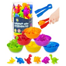 Counting Dinosaurs Montessori Toys For 3 4 5 Years Old Boys Girls, Toddler Stock - £19.23 GBP