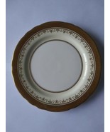 Aynsley Bone China Salad Plate 8 1/8&quot; Ivory Embossed Gold Gilt #7341 - £12.29 GBP