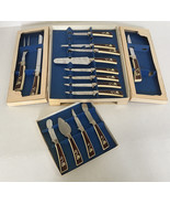 vintage sheffield English blades  golden prestige cutlery set treasure c... - $19.79