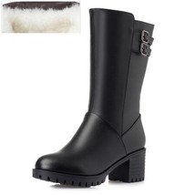 AIYUQI boots women 2021 new genuine leather women winter boots Plus size 41 42 4 - £103.27 GBP