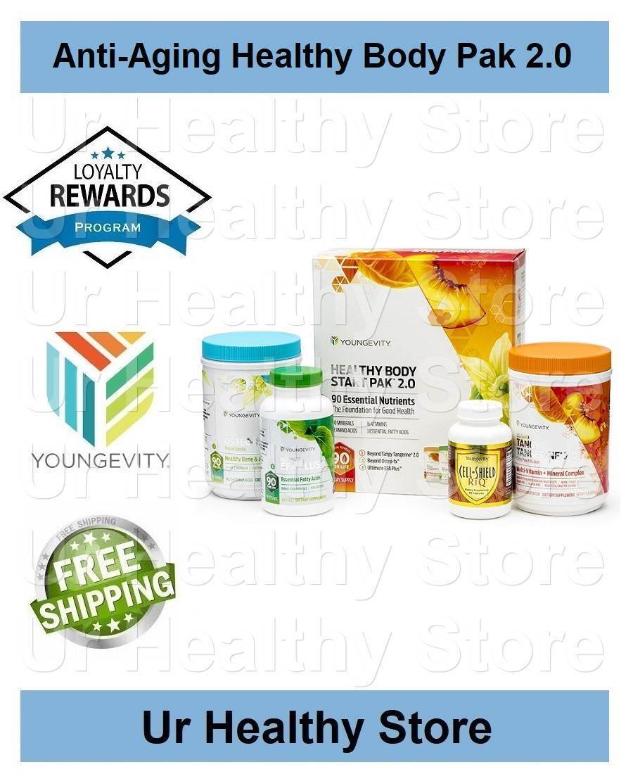 Youngevity Anti Aging Healthy Body Pak 2.0 | Complete Health &amp; Vitality - $176.68