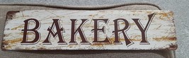 Bakery Sign Aluminum Metal Plaque Rustic Tin Sign Retro Wall Decor 4x16 in / ... - £10.73 GBP