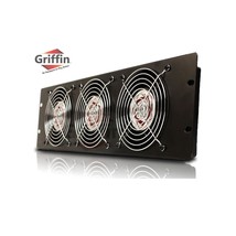 GRIFFIN Rackmount Cooling Fan - 3U Ultra-Quiet Triple Exhaust Fans, Keep Studio  - £45.80 GBP