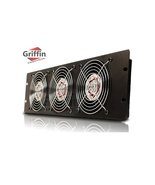 GRIFFIN Rackmount Cooling Fan - 3U Ultra-Quiet Triple Exhaust Fans, Keep... - £43.54 GBP