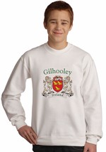 Gilhooley Irish coat of arms Sweatshirt in White - £22.43 GBP