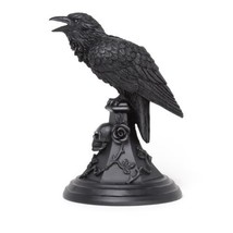 Alchemy Gothic V109 - Poe&#39;s Raven Candle Stick Candle Holder Decor Wicken Witch - £25.77 GBP