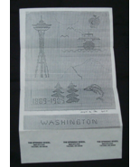Vintage Counted Cross stitch Pattern &quot;Washington&quot;  by The Spinning Wheel - $13.72 CAD