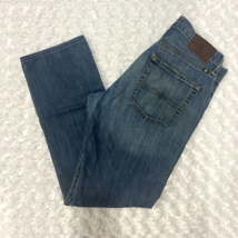 Lucky Brand 221 Original Straight Stretch Blue Denim Jeans Mens Sz actua... - £21.63 GBP
