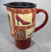Lang Mugs Coffee Mug 16 oz Artist Paula Joerling with Lid &quot;Shoes! Shoes!... - $18.76