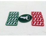 Lot Of (9) Green Red Acrylic Don&#39;t Trespass And Flashlight Token For Boa... - $19.79