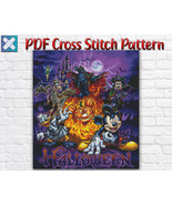 Halloween Cross Stitch Pattern / Disney Mickey Mouse PDF Cross Stitch Pa... - $6.88 CAD