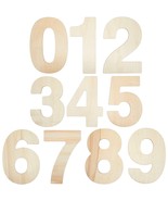 Unfinished Wooden Numbers For Crafts, 0-9 (12 Inches, 10 Pieces) - £26.29 GBP