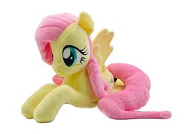 Hasbro My Little Pony Cuddle Fluttershy Plush Plushie 2024 Official 15&quot; L MLP - £26.33 GBP