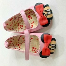 Disney Minnie Mouse Sz 12 18 Months Flat Shoes Pink Slip on - £11.60 GBP