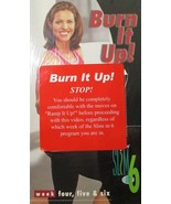 Burn It Up! Debbie Siebers&#39; Slim in 6 Workout Series Weeks 4,5&amp;6 VHS TAPE - £9.68 GBP