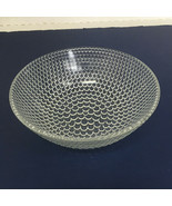 Vintage bubble knob clear glass bowl MCM candy dish serving bowl display - $461.49 MXN