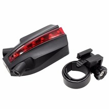 2 Laser + 5 LEDs Rear Bike Tail Light Waterproof Bicycle Cycling Lights Tailligh - £85.78 GBP