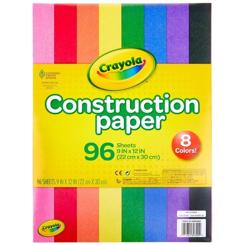 Crayola Construction Paper 96 Sheets - $8.68