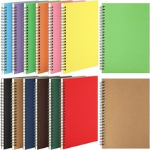 12 Pack Spiral Ruled Notebook A5 Lined Travel Notebook 5.5 X 8.3, Multi Colors - £28.41 GBP