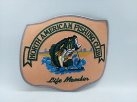North American Fishing Club Life Member Iron on Patch New Unused 6&quot; x 5&quot; - £7.00 GBP