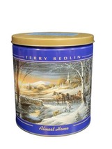 Terry Redlin &quot;Almost Home&quot; Popcorn Tin Empty 7 1/2&quot; High, 6 1/2&quot; Round - $14.85