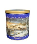 Terry Redlin &quot;Almost Home&quot; Popcorn Tin Empty 7 1/2&quot; High, 6 1/2&quot; Round - $20.37 CAD