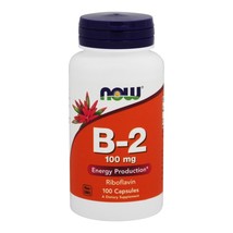 NOW Foods Vitamin B2 Riboflavin 100 mg., 100 Capsules - $8.69