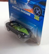 Hot Wheels Diecast Pontiac Banshee 1989 Black &amp; Green #457 On Card 1:64 ... - £5.49 GBP