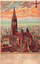 Freiburg Im Breisgau Germany~Panoramic VIEW~1908 Velten&#39;s Postcard - £6.20 GBP