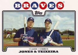 2008 Topps #447 Chipper JONES/MARK Teixeira Nmmt Braves - £1.92 GBP