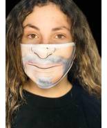 Reusable Face Mask Fun Beard Old Men Man Realistict Skin Look Count Dook... - $166.12 MXN