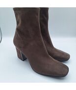 DKNY Women’s Cavale Microsuede Heeled Boots Brown Size US 8.5 NIB - $48.45