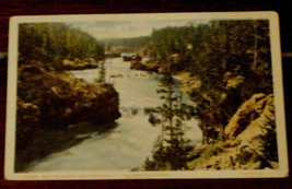 Vintage Color Tone Postcard, Rapids Above the Upper Fall, Yellowstone Park - £3.10 GBP