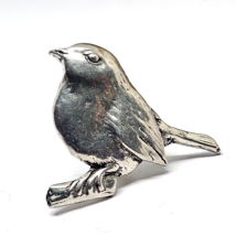 Robin Pin Badge Brooch Bird Robin Red Breast Pin Pewter Badge Lapel Pin Unisex - £5.44 GBP