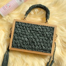 Spring and Summer 2021  en Frame Straw Woven Bag Cash Flow Susen Hand Ba... - £158.04 GBP