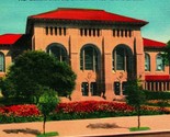 Library Stanford University Palo Alto California CA Vtg Linen Postcard UNP - $3.91