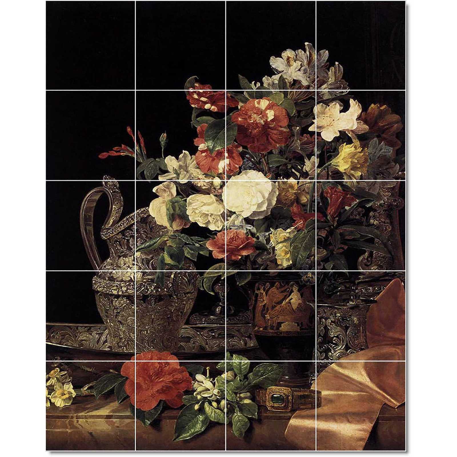 Ferdinand georg waldmuller bouquet in an attic bell crater