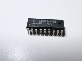 1X MB81464-15 FUJITSU 256 Kbit 64K x 4 Page Mode DRAM 150ns DIP-18 - €4,33 EUR