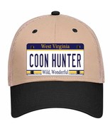 Coon Hunter West Virginia Novelty Khaki Mesh License Plate Hat - €24,74 EUR