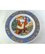 Mary Engelbreit 8&quot; Plate What??! Cookies?!!! For Me??!! Santa Claus Cook... - $20.20 CAD