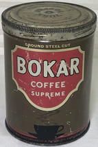 Bokar Coffee Supreme Tin. Vintage - $14.73