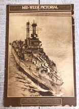 USS Wyoming Battleship Cover Jan 12 1922 Mid-Week Pictorial New York Times - £34.24 GBP