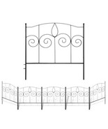 Decorative Garden Fence for Landscaping, 24 in X 10 Ft, 5 Black Panels, ... - $99.95