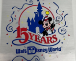 Vintage Walt Disney World 15 Years Sticker 4”  Decal Mickey Castle - $12.86