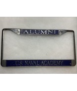 US Naval Academy ALUMNI Navy Metal License Plate Frame VINTAGE Original - $44.53
